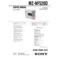 SONY MZNF520D Service Manual cover photo