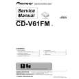 PIONEER CDV61FM Service Manual cover photo