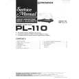 PIONEER PL-110 Service Manual cover photo
