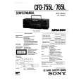 SONY CFD755L Service Manual cover photo