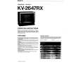 SONY KV-2647RX Owner's Manual cover photo
