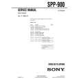 SONY SPP900 Service Manual cover photo