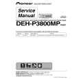 PIONEER DEH-P3800MP Service Manual cover photo