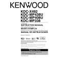 KENWOOD KDC-X492 Owner's Manual cover photo