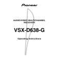 PIONEER VSX-D638-G Owner's Manual cover photo