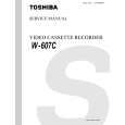 TOSHIBA W607C Service Manual cover photo