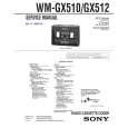 SONY WMGX510 Service Manual cover photo