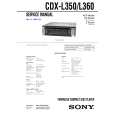 SONY CDXL360 Service Manual cover photo