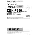 PIONEER DEH-P3500/XIN/UC Service Manual cover photo