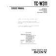 SONY TCW311 Service Manual cover photo