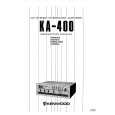 KENWOOD KA-400 Owner's Manual cover photo