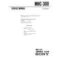 SONY MHC300 Service Manual cover photo