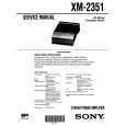 SONY XM2351 Service Manual cover photo