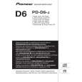 PIONEER PD-D6-J Owner's Manual cover photo