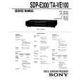 SONY SDP-E300 Service Manual cover photo