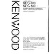 KENWOOD KRC510 Owner's Manual cover photo