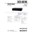 SONY SCDXB780 Service Manual cover photo