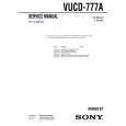 SONY VUCD777A Service Manual cover photo