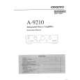 ONKYO A-9210 Owner's Manual cover photo