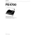 SONY PS-X700 Owner's Manual cover photo