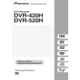 PIONEER DVR-420H-S/KUXU/CA Owner's Manual cover photo