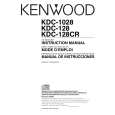 KENWOOD KDC1028 Owner's Manual cover photo