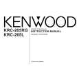 KENWOOD KRC-265L Owner's Manual cover photo