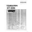TOSHIBA ST335 Service Manual cover photo