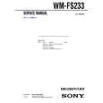 SONY WMFS233 Service Manual cover photo