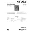 SONY WMEX678 Service Manual cover photo