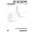 SONY ICFSC1 Service Manual cover photo