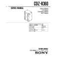 SONY CDZ-R360 Service Manual cover photo