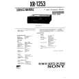 SONY XR1253 Service Manual cover photo