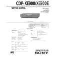 SONY CDP-XE900E Service Manual cover photo