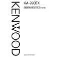 KENWOOD KA-990EX Owner's Manual cover photo