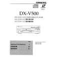 ONKYO DXV500 Owner's Manual cover photo