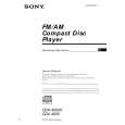 SONY CDX-4000X Owner's Manual cover photo