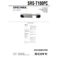SONY SRST100PC Service Manual cover photo