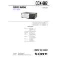 SONY CDX602 Service Manual cover photo