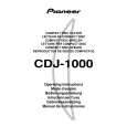 PIONEER CDJ-1000/WY Owner's Manual cover photo