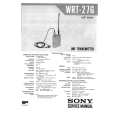 SONY WRT27G Service Manual cover photo