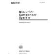 SONY MHC-ZX30AV Owner's Manual cover photo