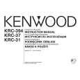 KENWOOD KRC-37 Owner's Manual cover photo