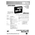 SONY WMF65 Service Manual cover photo