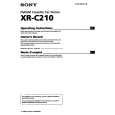 SONY XR-C210 Owner's Manual cover photo