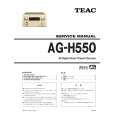 TEAC AG-H550 Service Manual cover photo