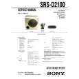 SONY SRSD2100 Service Manual cover photo