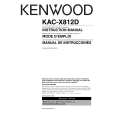 KENWOOD KAC-X812D Owner's Manual cover photo