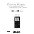 CASIO CFX9970G Service Manual cover photo