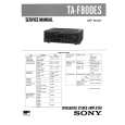 SONY TAF800ES Service Manual cover photo